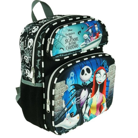 3D Shape Nightmare Before Christmas 12in Backpack Jack Face Small NBC Bag - Picture 2 of 4